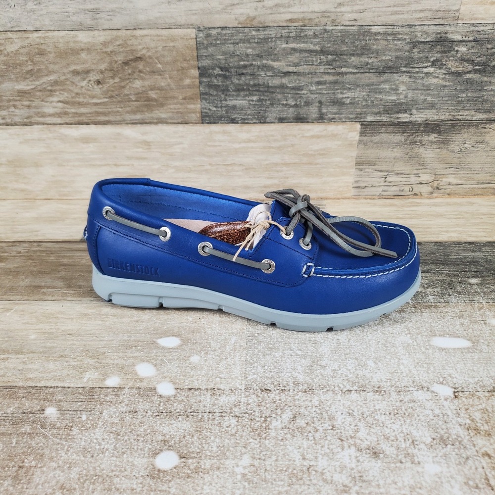 Birkenstock Tennessee Womens Loafers Shoes Sz‎ 7 - 7.5 Mid Blue Leather Slip On